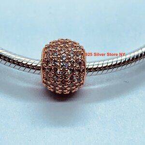 NEW Authentic Pandora Rose Pave Lights Ball Charm 781051CZ